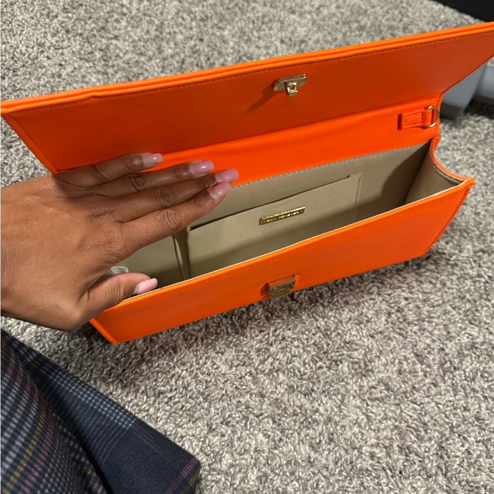 Cape Robbin Orange and Gray Studded Combat Boots - Picture 7 of 10